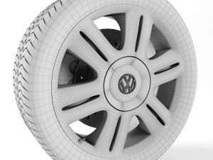 volkswagen passat wheel 3D Модель