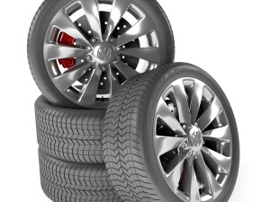 volkswagen scirocco wheel Modelo 3D
