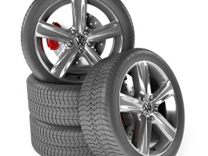volkswagen touareg hybrid wheel 3D Model