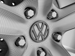 volkswagen touareg hybrid wheel 3D Model