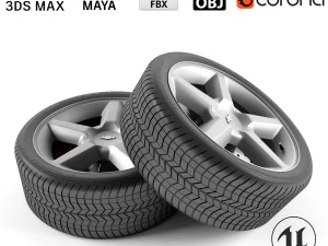 chevrolet &ccedil;ığ tekerleği 3D Model
