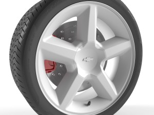 chevrolet avalanche wheel 3D मॉडल
