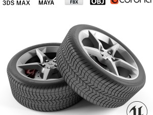 opel astra gtc wheel 3D-Modell