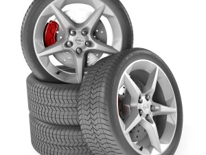 roda opel astra gtc Modelo 3D