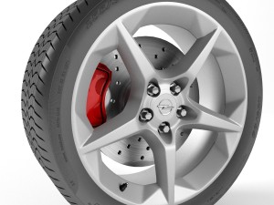 opel astra gtc wheel 3D-Modell
