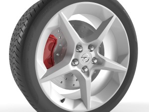 opel astra gtc wheel 3D-Modell