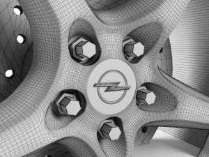 roda opel astra gtc Modelo 3D
