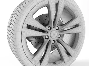 roda bmw s&eacute;rie 5 gran turismo Modelo 3D