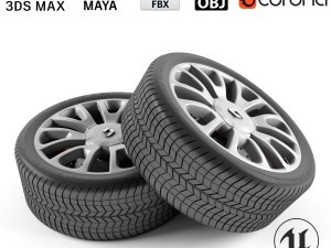 renault clio wheel 3D-Modell