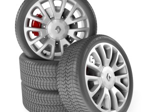renault clio wheel Modelo 3D