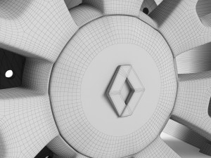 renault clio wheel Modelo 3D