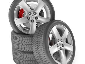 acura rl wheel Modelo 3D