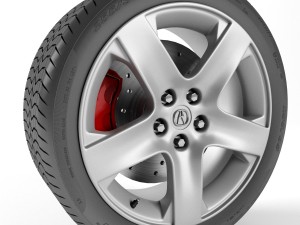 acura rl wheel Modelo 3D
