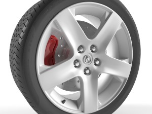 acura rl wheel Modelo 3D