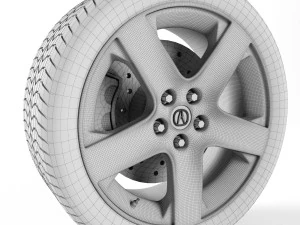 acura rl wheel 3D Model