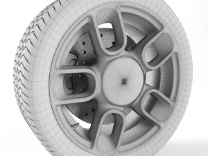 wheels collection 2 5 models 3D Model
