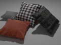 realistic cushions Model 3D