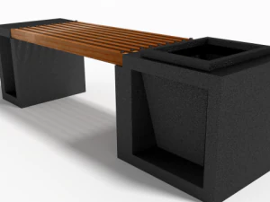modern bench 3D Model