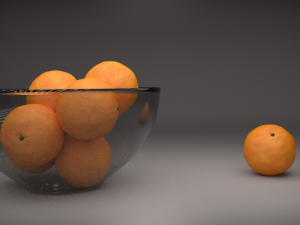 realistic orange 3D Model