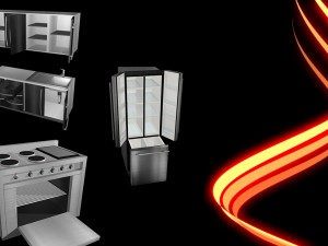 kitchen furniture Model 3D