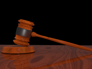 court wooden gavel Model 3D