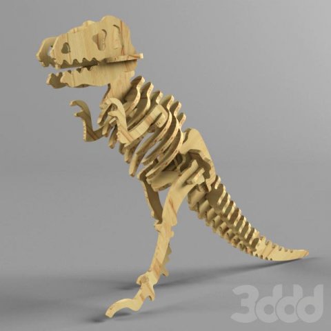 trex sculpture 3D Model .c4d .max .obj .3ds .fbx .stl .blend 