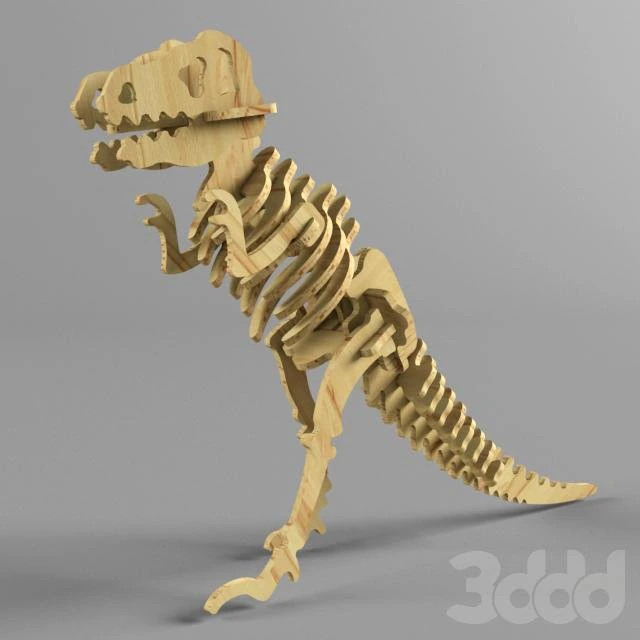 trex sculpture 3D Model .c4d .max .obj .3ds .fbx .stl .blend