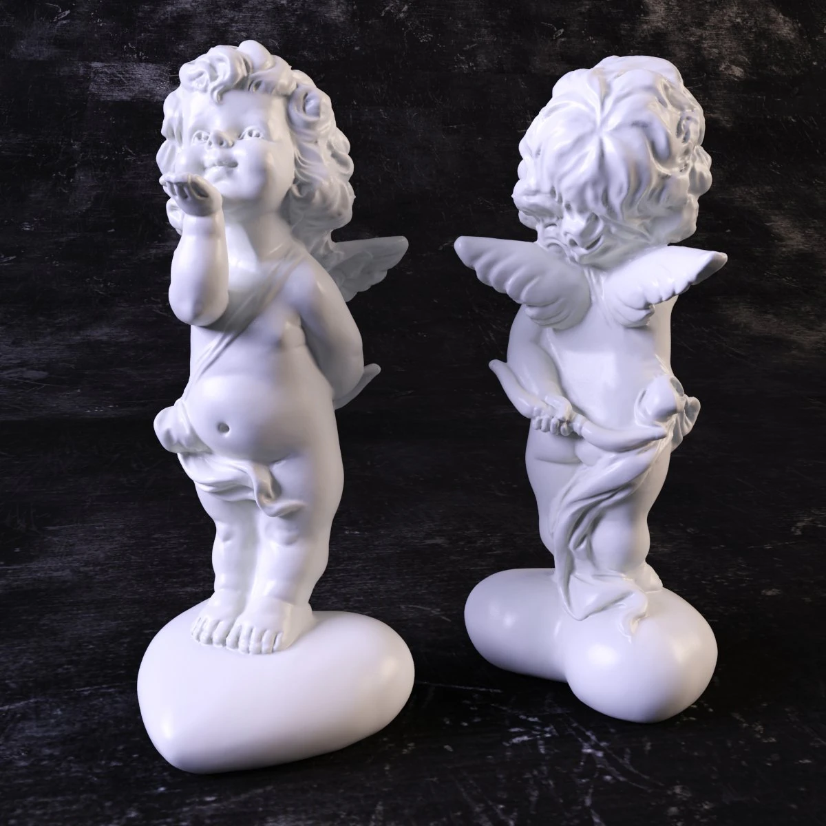 angel cupid 2 3D Model .c4d .max .obj .3ds .fbx .stl .blend 