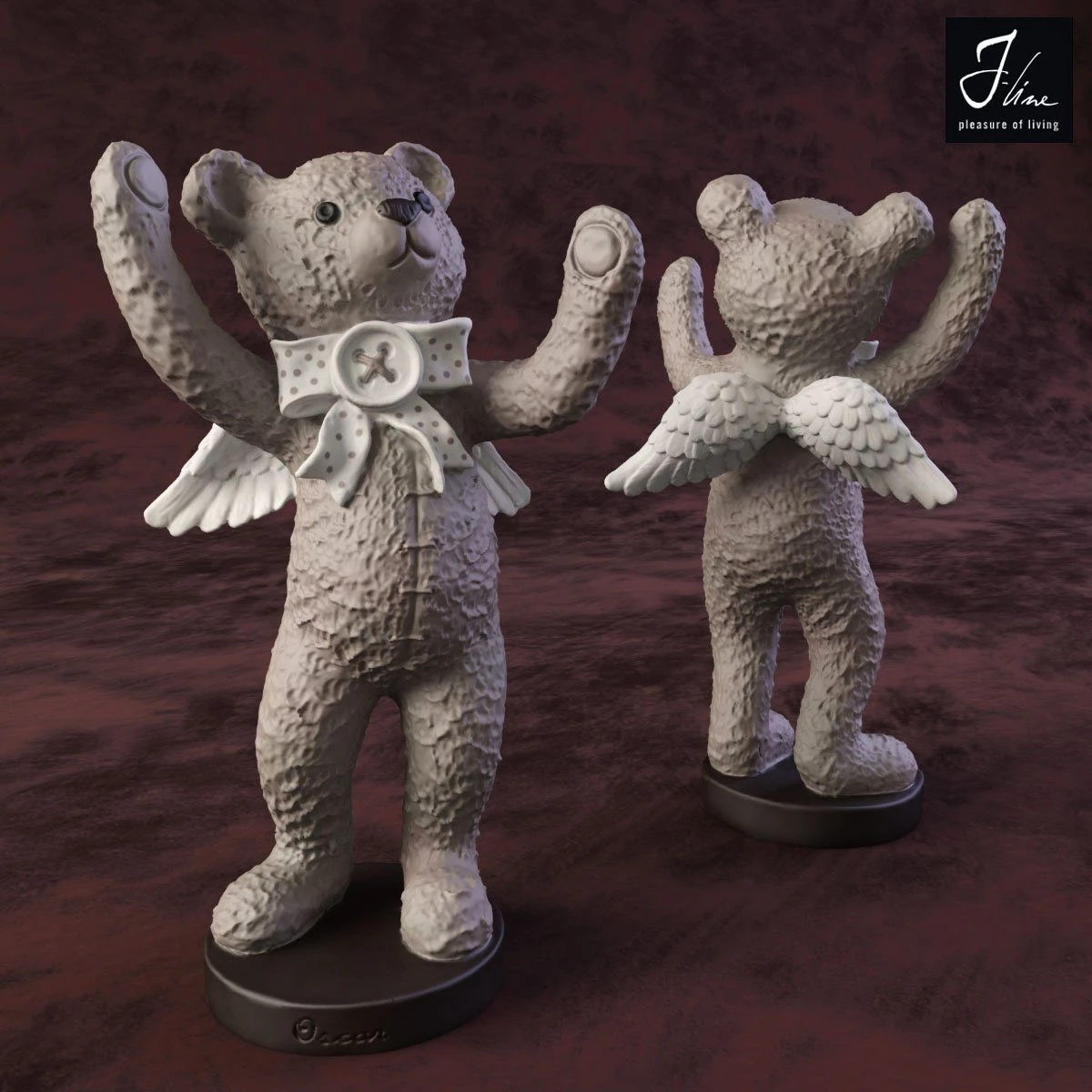bear angel2 3D Model .c4d .max .obj .3ds .fbx .stl .blend 