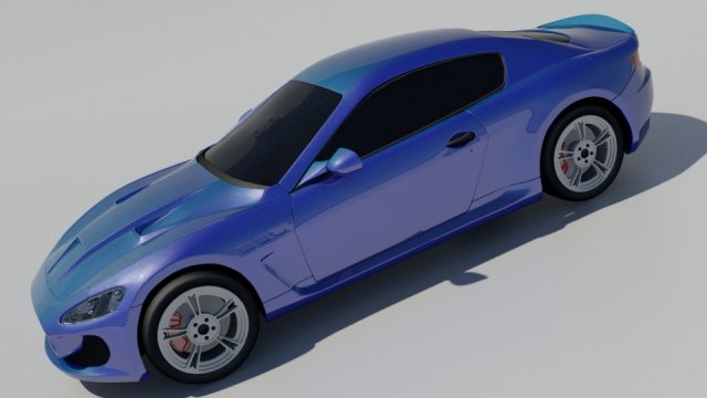 2015 maserati granturismo Model 3D .c4d .max .obj .3ds .fbx .stl .blend 