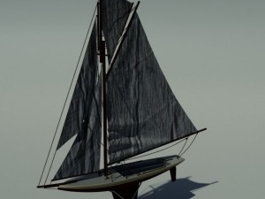 miniature sailboat 3D 모델