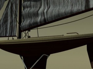 miniature sailboat Modello 3D