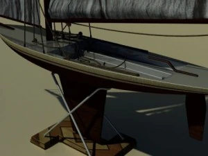 ミニチュアヨット 3Dモデル