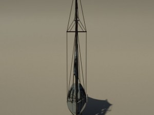 miniature sailboat Modello 3D