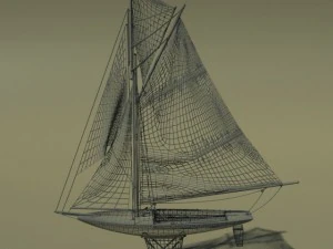 ミニチュアヨット 3Dモデル