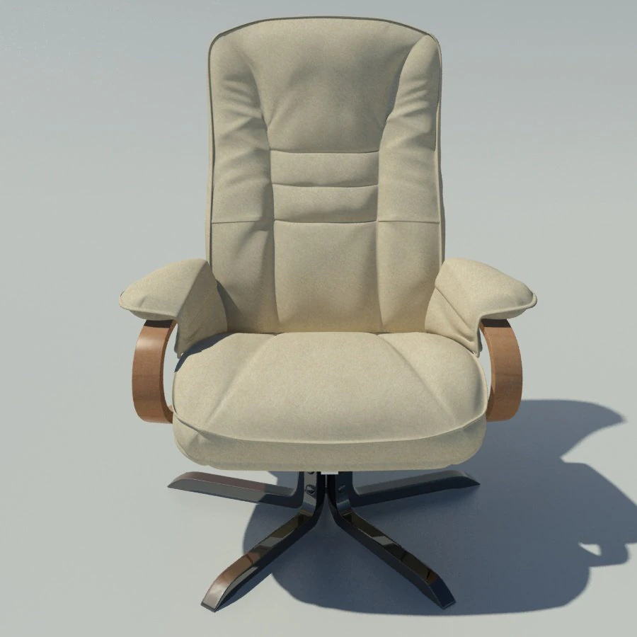 office arm chair 3D Model .c4d .max .obj .3ds .fbx .stl .blend 