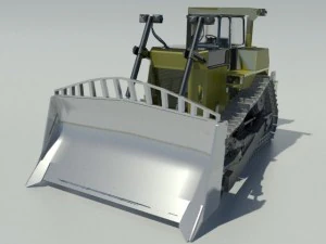heavy clear bulldozer 3D Model