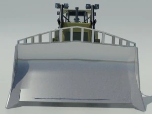heavy clear bulldozer 3D Model