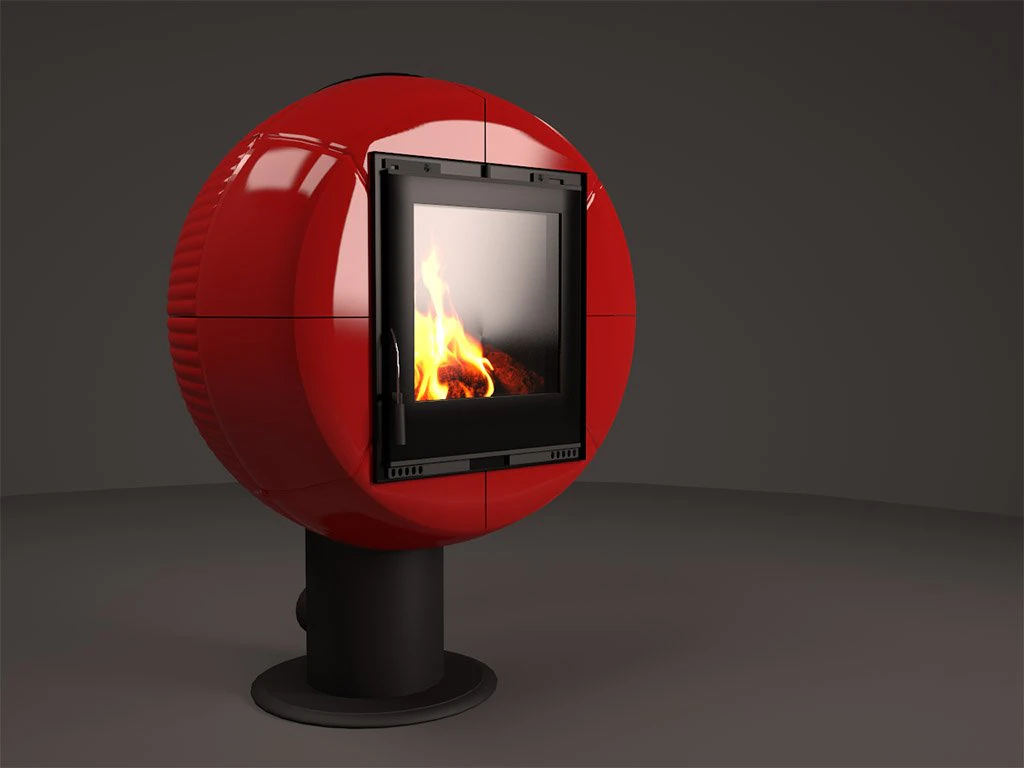 fireplace nordica fireball bianco infinity 3D Model .c4d .max .obj .3ds .fbx .stl .blend 
