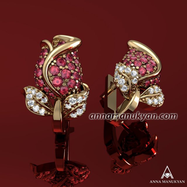 0008modelearrings 3Dモデル .c4d .max .obj .3ds .fbx .stl .blend
