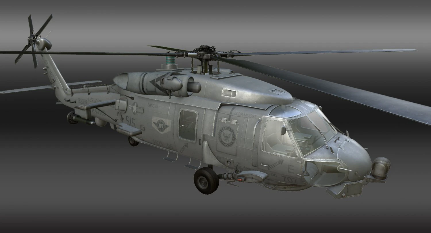 sikorsky sh-60 seahawk 3D Model .c4d .max .obj .3ds .fbx .stl .blend