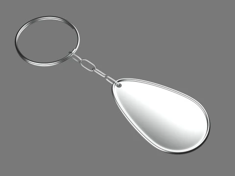 Anahtarlık Zincirli beş anahtarlık 3D Model