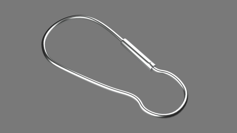 Keychain Seven key ring with chain 3D 模型 .c4d .max .obj .3ds .fbx .stl .blend