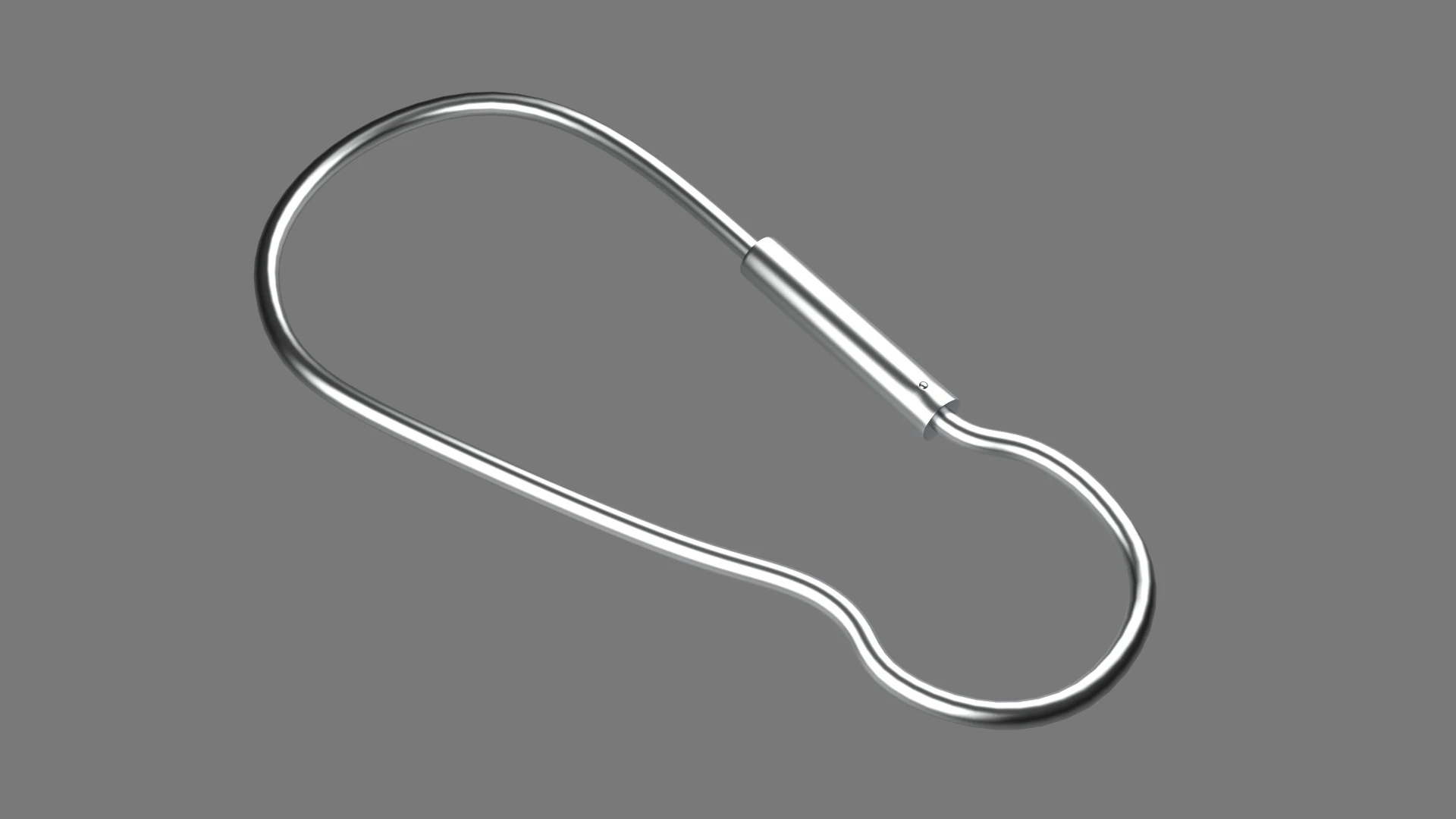 Keychain Seven key ring with chain 3D Model .c4d .max .obj .3ds .fbx .stl .blend
