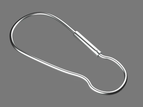 Portachiavi Seven portachiavi con catena Modello 3D