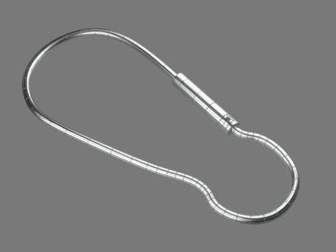Keychain Seven key ring with chain 3D 模型
