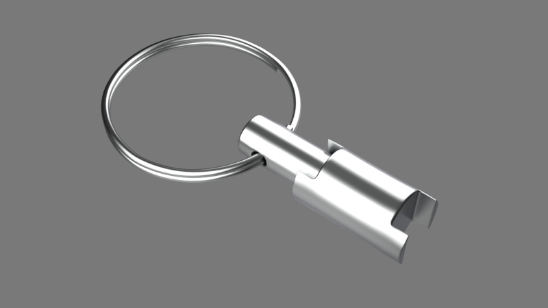 Keychain Eight key ring with chain Modèle 3D .c4d .max .obj .3ds .fbx .stl .blend