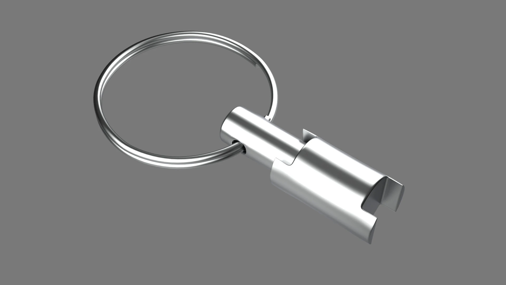 Keychain Eight key ring with chain 3D Model .c4d .max .obj .3ds .fbx .stl .blend