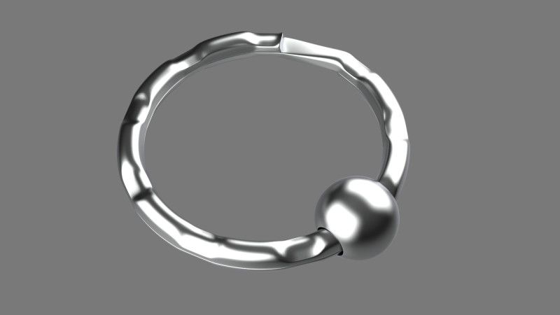 Keychain Nine key ring with chain 3D Model .c4d .max .obj .3ds .fbx .stl .blend