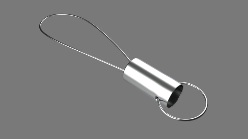 Keychain Ten key ring with chain 3Dモデル .c4d .max .obj .3ds .fbx .stl .blend